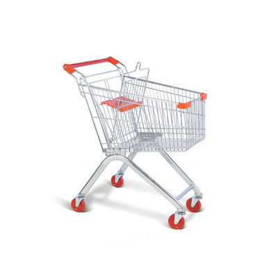 quality  Cheap Folding European Metal Supermarket Shopping Trolley Grocery Cart For Sale factory