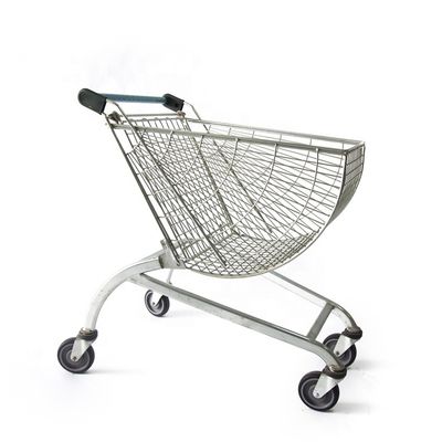 quality  Custom Korean round fshion style round shopping cart Shunhong shopping cart escalator shopping trolleys for supermarket factory