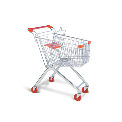 Cheap Folding European Metal Supermarket Shopping Trolley Grocery Cart For Sale