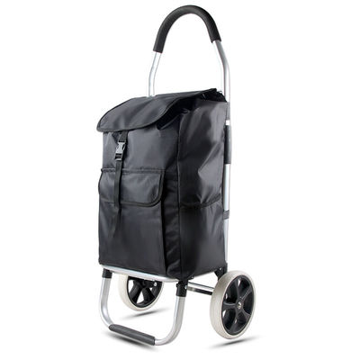 Durable And Waterproof Wholesale Vegetable Foldable Trolley Bag Portable Grocery Fruit Oxford Shopping Trolley Bag With Wheel