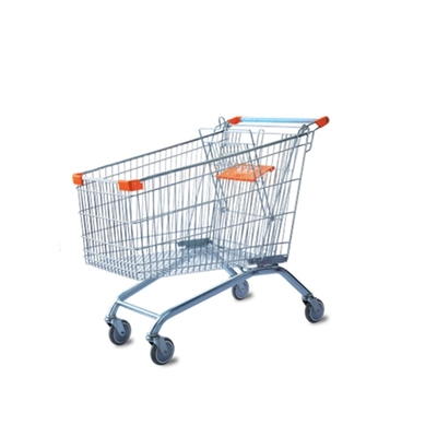 New Model Folding And High Quality 210 Liter European Style Supermarket Trolley For Supermarket